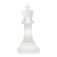 Isolated white king chess piece png