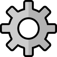 gear cogs engine machine icon png