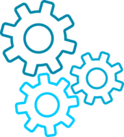 gear cogs engine machine icon png