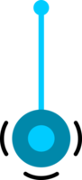 Blue yoyo toy icon png