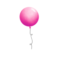 Pink balloon cartoon drawing, pink balloon clipart for other art designs. png