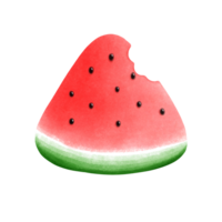 Bright Red Watermelon Cartoon Painting , 1 Piece Watermelon Coloring Picture png