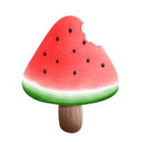 hell rot Wassermelone Karikatur Gemälde , 1 Stück Wassermelone Färbung Bild png