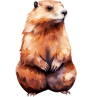 ai generado marmota marmota de América png