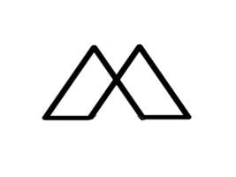 Black minimalist logo sample for brands on a transparent background. png