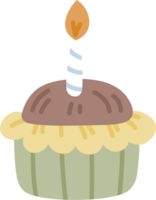 Hand drawn birthday element clipart png