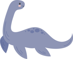 Hand drawn dinosaur cartoon png