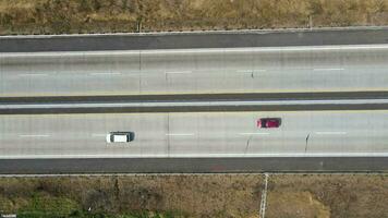 Top view of toll road that surrounded by nature in Boyolali, Java , Indonesia video