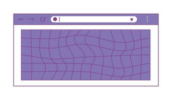 web navegador ventana en y2k estilo. antiguo computadora estético vector