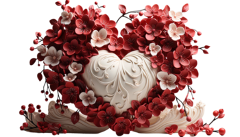 ai gegenereerd Valentijnsdag dag decor, liefde decoraties, romantisch versiering, oprecht accent, liefde ornamenten, Valentijn achtergrond, groet kaart concept, banier decoratie, viering, romantisch png