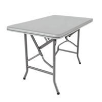 AI generated table 3d render, isolated transparent background png