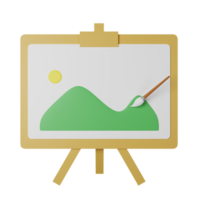 Art 3D Icon Illustration png