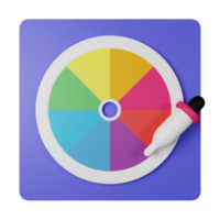 Color 3D Icon Illustration png