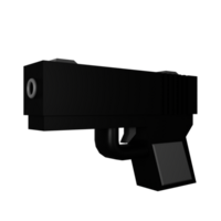 pistol 3d ikon illustration png