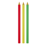 Bleistifte Farbe 3d Symbol Illustration png