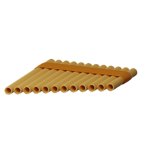 Pan Flute 3D Icon Illustration png