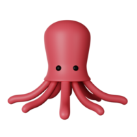 Octopus 3D Icon Illustration png