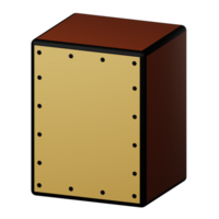 cajon 3d ícone ilustração png