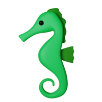 zeepaardje 3d icoon illustratie png