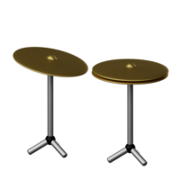 Cymbals 3D Icon Illustration png