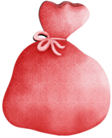 Santa's rot Tasche png