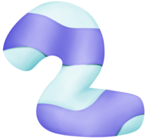 Hindu Arabic Number 2 png