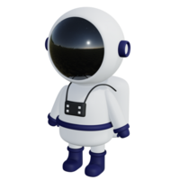 Spaceman astronaut 3d icon isolated png