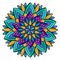 vector beautiful colorful mandala design