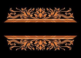 Vector beautiful classic style engraving