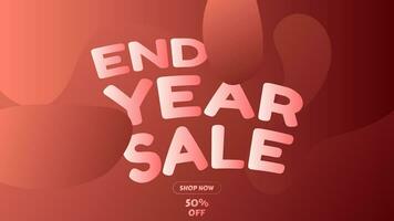 END YEAR SALE OFFERS AND PROMOTION TEMPLATE BANNER DESIGN.BLACK COLOR BACKGROUND VECTOR. GOOD FOR SOCIAL MEDIA POST, COVER , POSTER vector