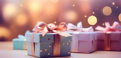 AI generated gifts inside different wrapping photo