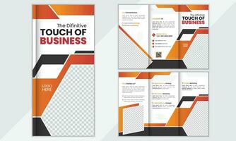 Tri fold brochure template design, Corporate Tri Fold Brochure. Company Marketing Fold Flyer, Brochure, Poster. vector