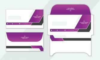 Corporate Business Envelope design template, Creative Modern Envelope Template. vector
