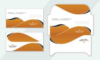 Professional envelope vector template design.