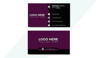 Creative business card vector design template. Horizontal Layout. editable business card vector, Vector illustration design, Business card mockup.