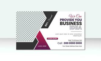 Creative business marketing web banner and video thumbnail template vector design.