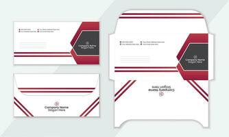 Attractive Creative Modern Envelope Template, modern envelope design template. vector