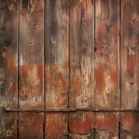 AI generated aged and flaking wooden door texture photo