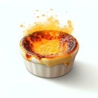 ai generado crema brulee real foto fotorrealista valores