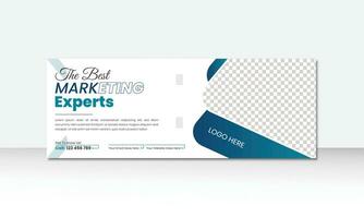 Creative corporate business marketing social media cover banner post template vector