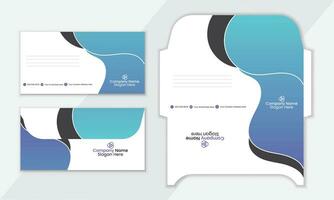 Corporate Business Envelope design template, modern envelope design template. vector