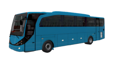 ai gegenereerd comercial toerist bus model, geïsoleerd Aan transparant achtergrond png