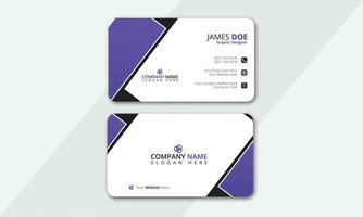 Modern Creative And Clean Business Card Design Template, Visiting Card, creative and clean business card template. vector