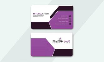 Luxury business card design template, Modern Creative And Clean Business Card Design Template. vector