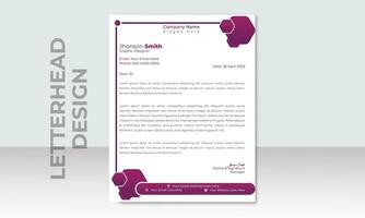 corporate modern letterhead design template, creative modern letter head design template for your project. vector