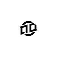 QD Premium esport logo design Initials vector