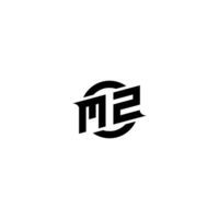 MZ Premium esport logo design Initials vector