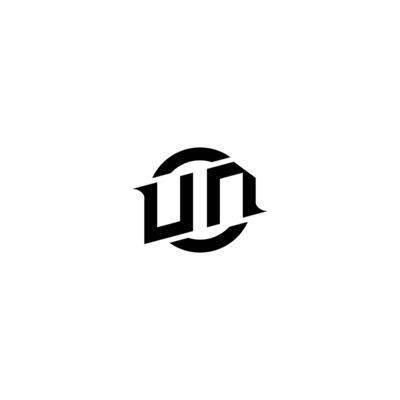 UN Premium esport logo design Initials vector