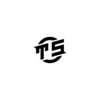 TS Premium esport logo design Initials vector