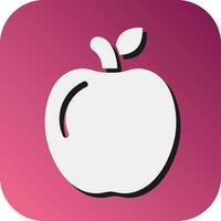 Apple  Vector Glyph Gradient Background Icon For Personal And Commercial Use.